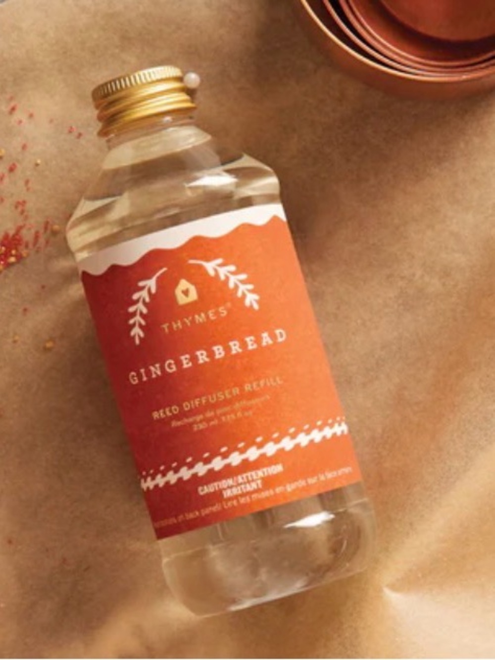 Gingerbread Reed Diffuser Refill 230ml 7.75floz - Picture 2 of 3